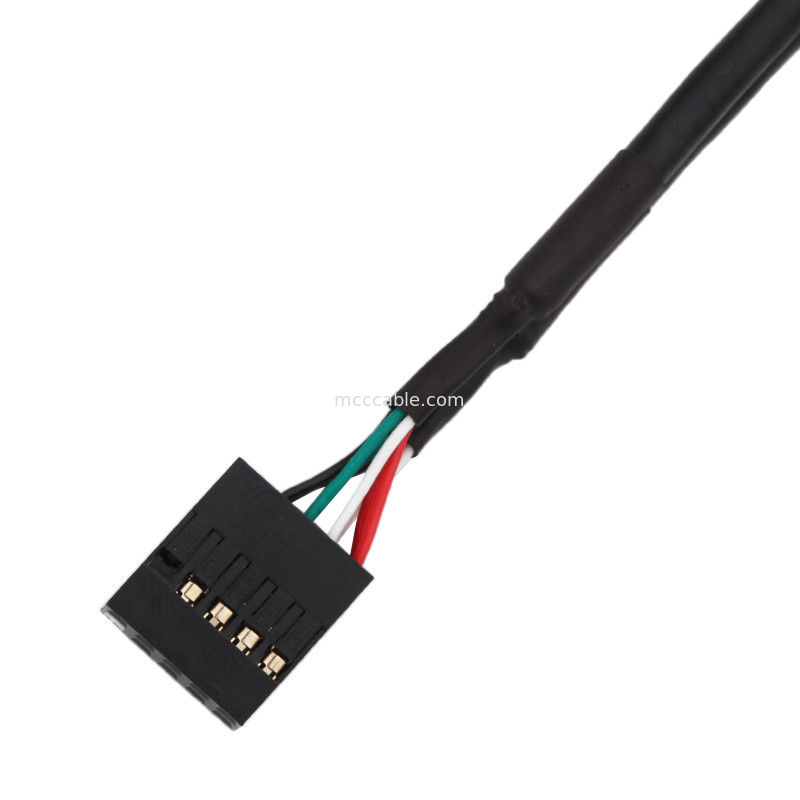 HSG 100mm Length Wire Harness Cable Assembly 2 × 5 Pin Black to PHD-2 × 5P