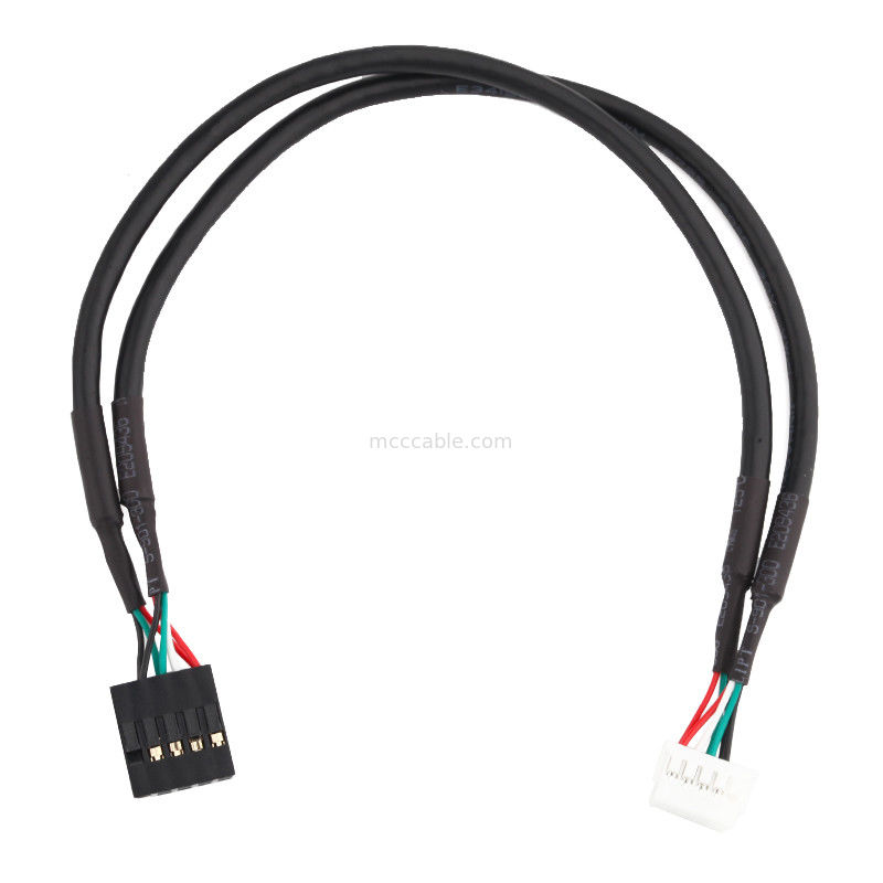 HSG 100mm Length Wire Harness Cable Assembly 2 × 5 Pin Black to PHD-2 × 5P