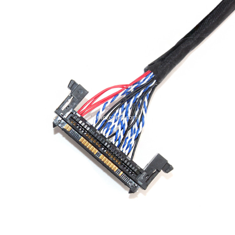 26AWG Lcd LVDS Cable Assembly 1.0mm Pitch JAE Fix-30ssl-Hf To  Df13 EDP
