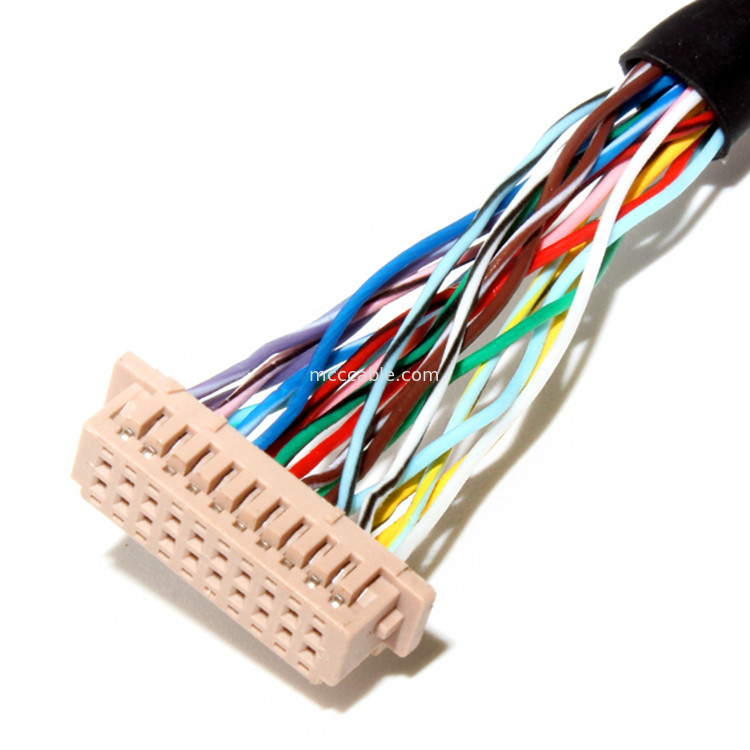 ال سی دی کانکتور LVDS Cable Assembly 1.0mm Pitch 32AWG  DF13-20DS-1.25C