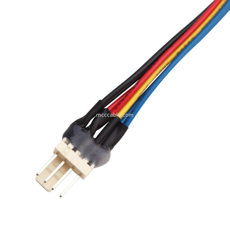 JST JH 2.5mm 4 Pin Molex 4 Wire Fan Y Cable Cable Assembly lvds 4 pin کانکتور کابل