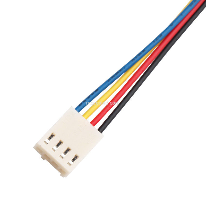JST JH 2.5mm 4 Pin Molex 4 Wire Fan Y Cable Cable Assembly lvds 4 pin کانکتور کابل