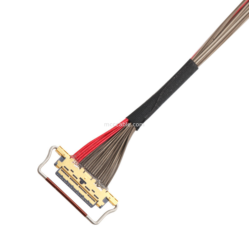 UL EDP LVDS کابل کواکسیال 0.4mm Pitch 20633-220T-01S 20 Pin طول سفارشی