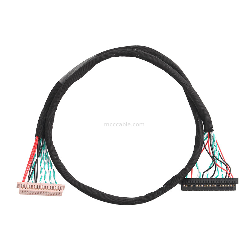 کانکتور نمایشگر lvds 30 پین LVDS Cable WL1258h-20P TO  DF13-2