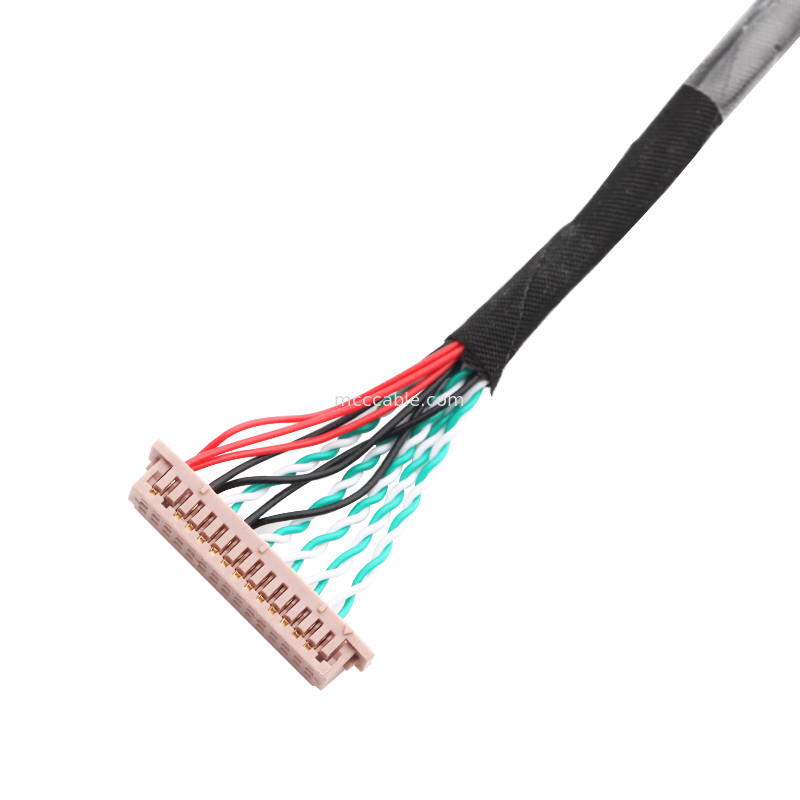 کانکتور نمایشگر lvds 30 پین LVDS Cable WL1258h-20P TO  DF13-2