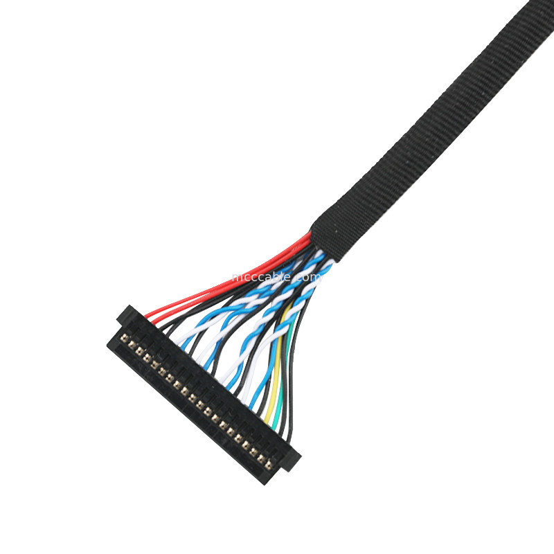 مونتاژ کابل LVDS EDP JST PHDR-20V به کابل رابط JAE FI-S20S lvds
